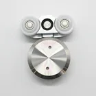 Highly quality connecting accessories stainless steel glass sliding door hanger roller hanging wheels