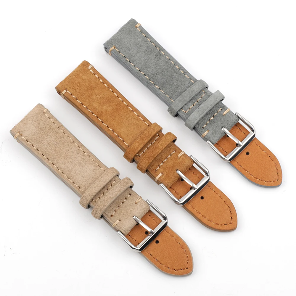 Onthelevel Watchband Soft Calf Genuine Suede Leather Watch Strap 18mm 20mm 22mm Watch Band for Rolax_watch Accessories Wristband, As picture
Onthelevel Watchband Soft Calf Genuine Suede Leather Watch Strap 18mm 20mm 22mm Watch Band for Rolax_watch Accessories Wristband, As picture