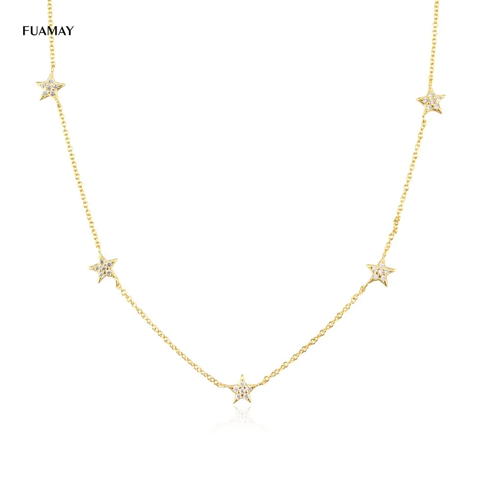 FUAMAY 925 Sterling Silver Star Necklace Female Fashion Simple Star Choker Chain Simple Birthday Gift, Platinum/18k gold plated/customized color
FUAMAY 925 Sterling Silver Star Necklace Female Fashion Simple Star Choker Chain Simple Birthday Gift, Platinum/18k gold plated/customized color