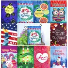 Products Holiday Flags New Products Winter Holiday Decorative 100% Polyester Christmas Garden Yard Flags
