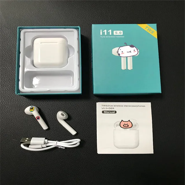 I11blue boxes Tws Bluetooth Earphone Wireless Earphone with new Bluetooth 5.0 Earbuds Touch Control Headset and best quality - ANKUX.COM