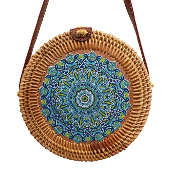 2021 Fashion Round Straw Bags Summer Style Women Handbags Bohemian Rattan Crossbody Bags Handmade Woven Beach Circular Bags, As pictures
2021 Fashion Round Straw Bags Summer Style Women Handbags Bohemian Rattan Crossbody Bags Handmade Woven Beach Circular Bags, As pictures