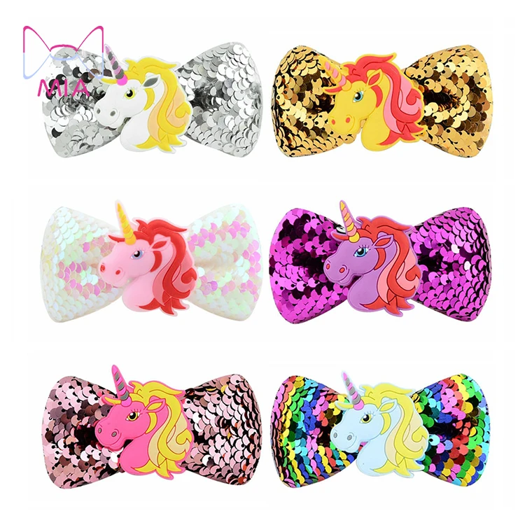 Mia Free shipping baby girl unicorn sequins baby hair bow clip hair accessories 872, Picture shows
Mia Free shipping baby girl unicorn sequins baby hair bow clip hair accessories 872, Picture shows