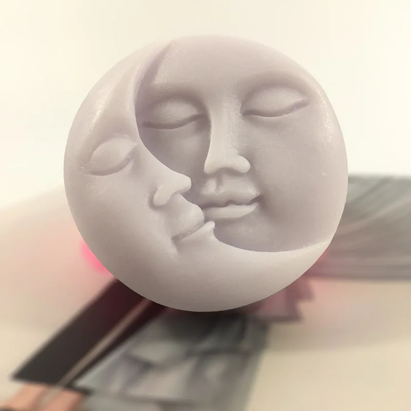 J29 Home Decorating Gift Clay Crystal Resin Mould Sun Moon Face Candle Wax Silicone Mold, White
J29 Home Decorating Gift Clay Crystal Resin Mould Sun Moon Face Candle Wax Silicone Mold, White