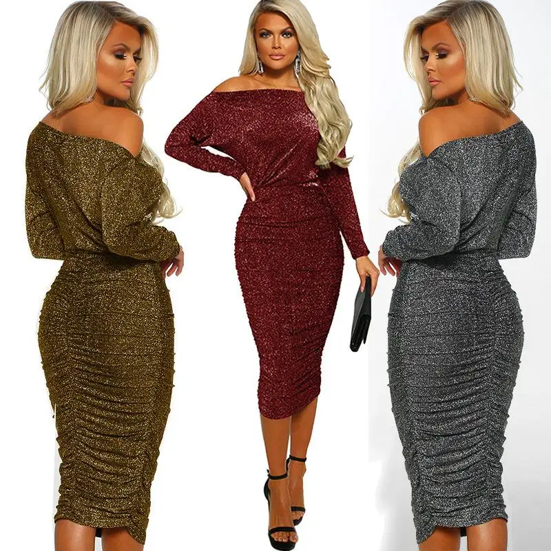 2021 Fashion Women Sexy Evening Dresses Night Club Wear Spring Off Shoulder Long Sleeve Ladies Vintage Party Clothing Mid Dress
2021 Fashion Women Sexy Evening Dresses Night Club Wear Spring Off Shoulder Long Sleeve Ladies Vintage Party Clothing Mid Dress