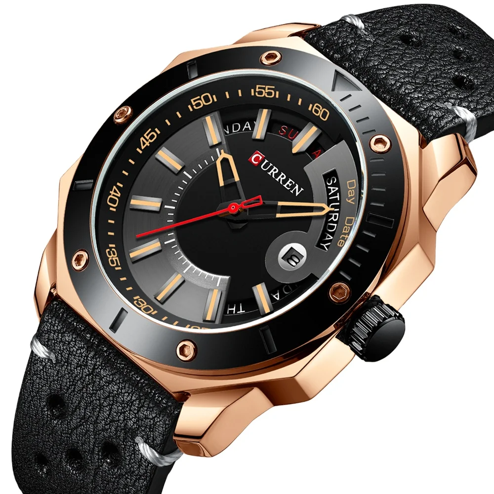 CURREN 8344 Luxury Brand Leather Mens Watches Casual Business Black Quartz Watch Male Clock Relogio Masculino 2020
CURREN 8344 Luxury Brand Leather Mens Watches Casual Business Black Quartz Watch Male Clock Relogio Masculino 2020