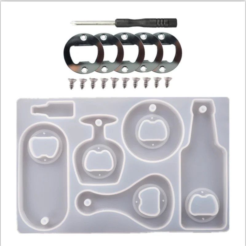 CHUHAN beer bottle opening tool molds Used for handmade, creative Silicone resin bottle opener mould epoxy mold
CHUHAN beer bottle opening tool molds Used for handmade, creative Silicone resin bottle opener mould epoxy mold