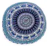 High Quality Multi Color 32" Inches Mandala Round Cushion Case Cover