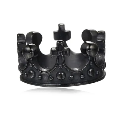 Men's Womens Vintage Stainless Steel Ring Black Silver Queen King Crown Gothic Band, Royal King Crown Ring, Picture
Men's Womens Vintage Stainless Steel Ring Black Silver Queen King Crown Gothic Band, Royal King Crown Ring, Picture