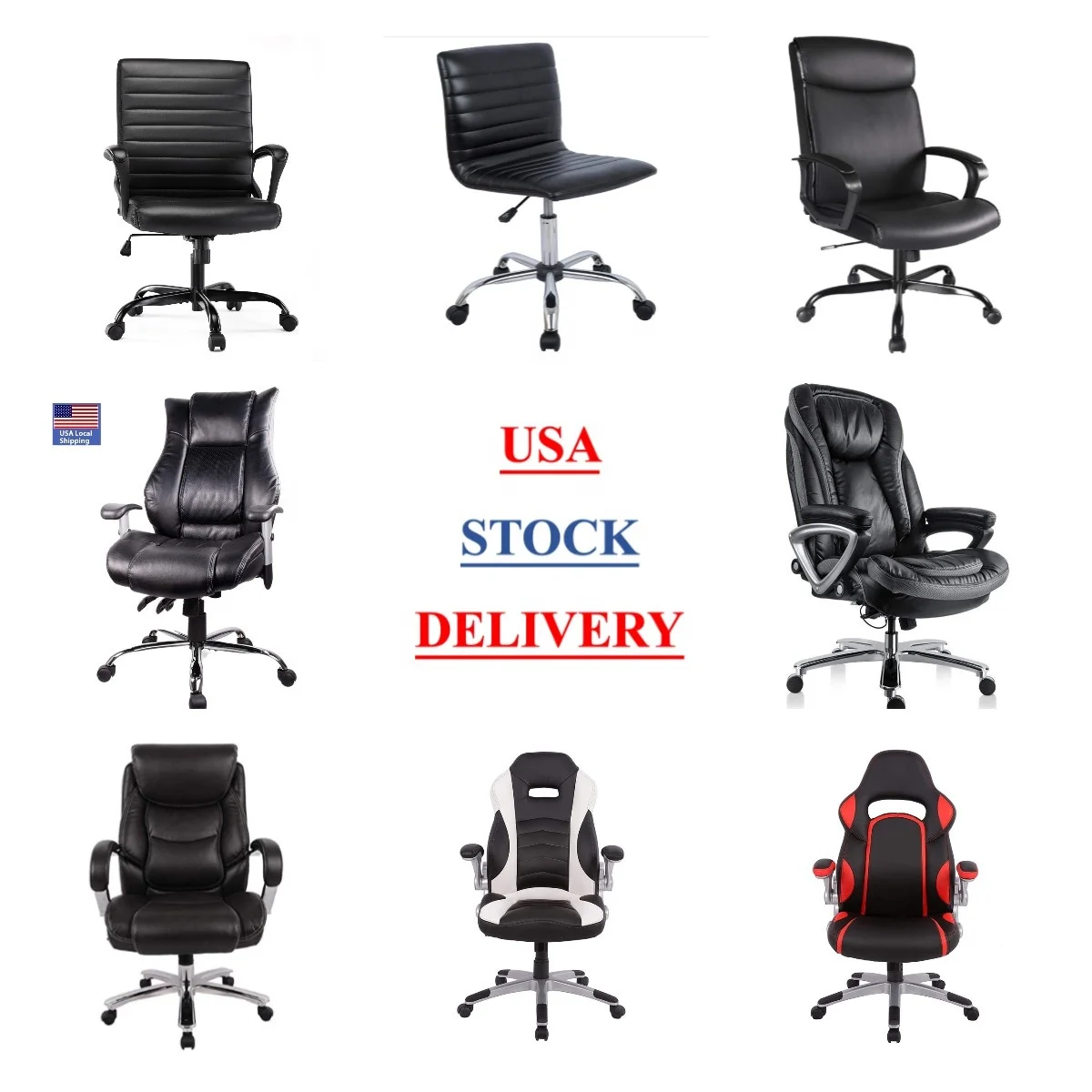 Free shipping USA Stock Modern Design Comfort High Back Leather Executive Office Chair
Free shipping USA Stock Modern Design Comfort High Back Leather Executive Office Chair