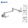 Wall mounted 304 Stainless Steel faucet for pot filling or kitchen sink (tap/water mixer)