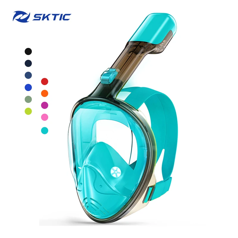 SKTIC 2021 Newest underwater gear breathing freely diving full face mask in Transparent Green
SKTIC 2021 Newest underwater gear breathing freely diving full face mask in Transparent Green