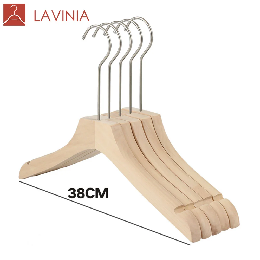 Lacquer Free Environmental long neck wooden coat hanger clothing store display, Natural
Lacquer Free Environmental long neck wooden coat hanger clothing store display, Natural