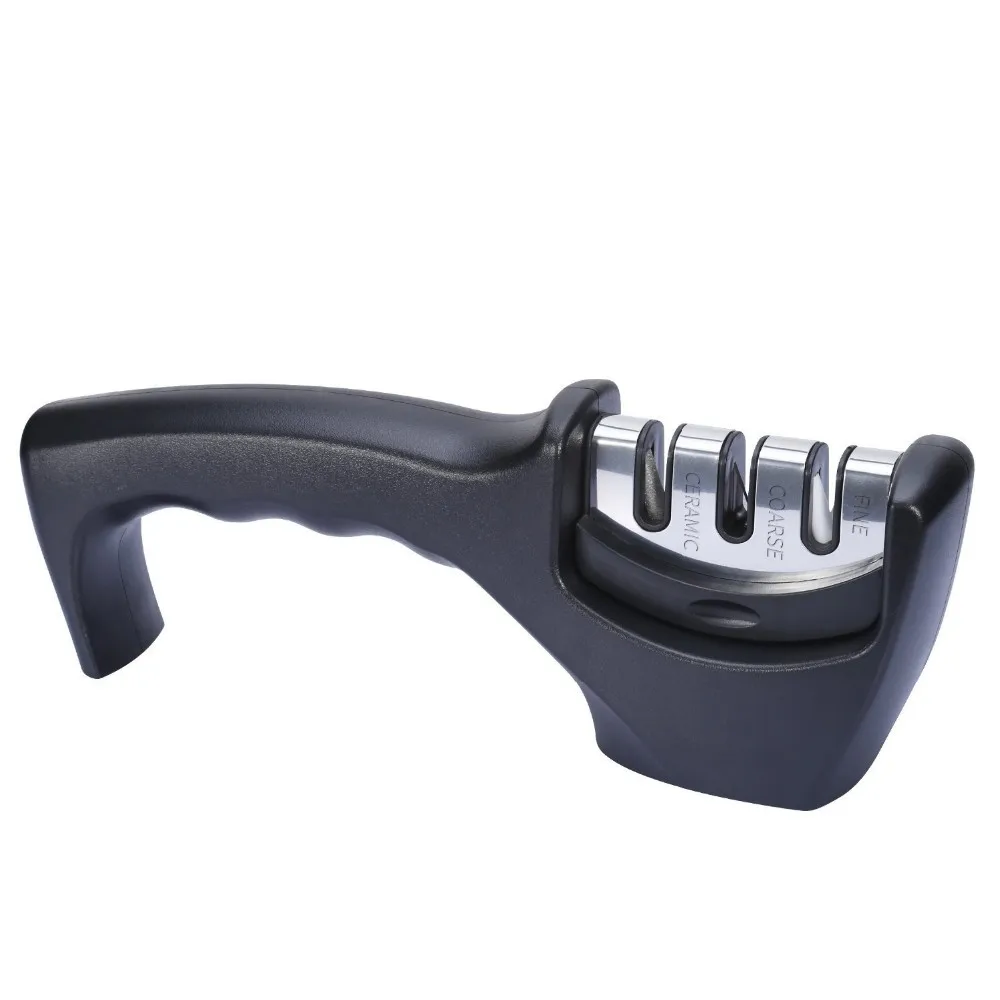 Fold knife sharpener factory directly sale 3 stage kitchen creative three-piece
Fold knife sharpener factory directly sale 3 stage kitchen creative three-piece