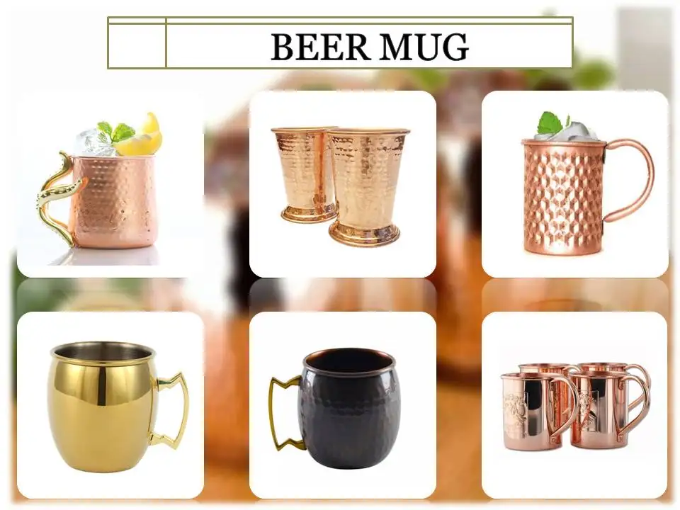 jug shaped copper beer mug