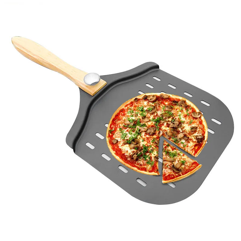 Private Label Newest Shovel Perforated Non Stick Metal Foldable Aluminium Pizza Peel, Wood and stainless steel
Private Label Newest Shovel Perforated Non Stick Metal Foldable Aluminium Pizza Peel, Wood and stainless steel