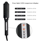 Professional Salon Hair Machine Ceramic Titanium Flat Iron Wet Dry Steam Hair Straightener