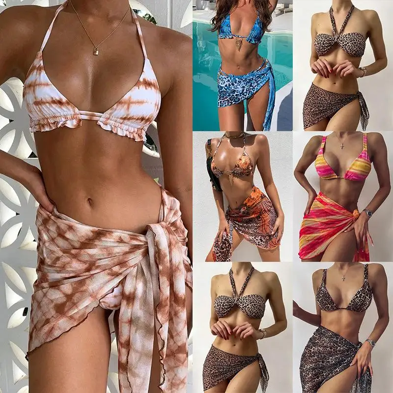 2021 Sexy Women Tankini Swimwear 3 Piece Swimsuit Leopard Bikini With Cover Up Beachwear
2021 Sexy Women Tankini Swimwear 3 Piece Swimsuit Leopard Bikini With Cover Up Beachwear