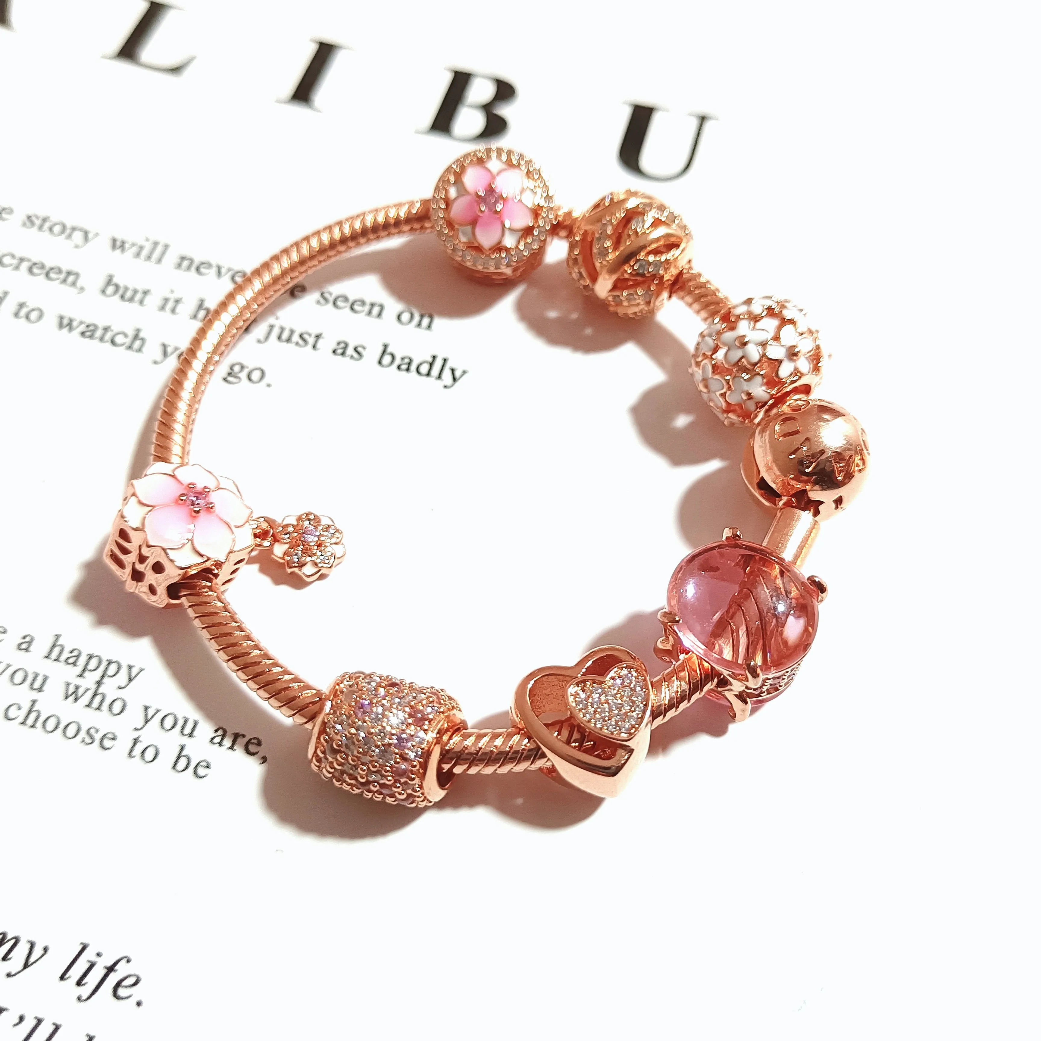 Fukarni High Quality Designer Bracelet 925 Silver Pandoraer Rose Gold Charms & Bracelets For Jewelry Making
Fukarni High Quality Designer Bracelet 925 Silver Pandoraer Rose Gold Charms & Bracelets For Jewelry Making