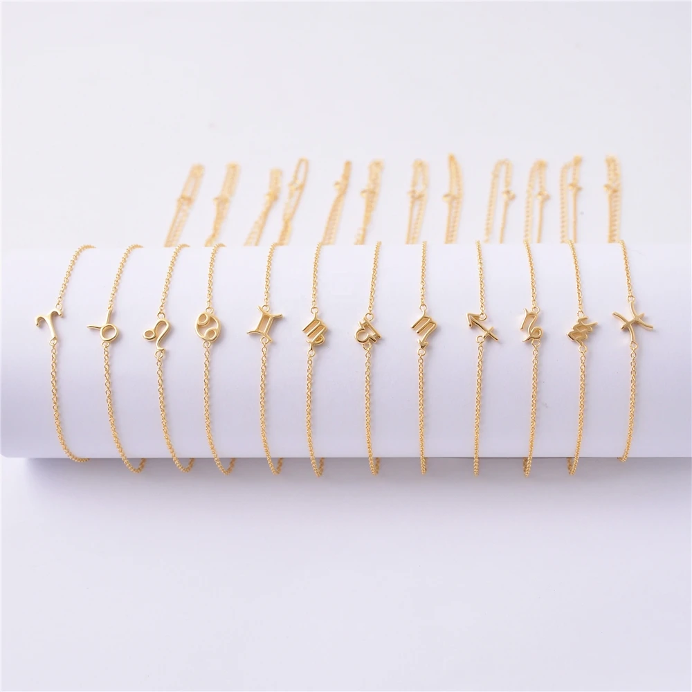 925 Sterling Silver personalized Charm Link Chain Gold jewelry Zodiac Sign Necklace, Sliver/gold/rose gold
925 Sterling Silver personalized Charm Link Chain Gold jewelry Zodiac Sign Necklace, Sliver/gold/rose gold