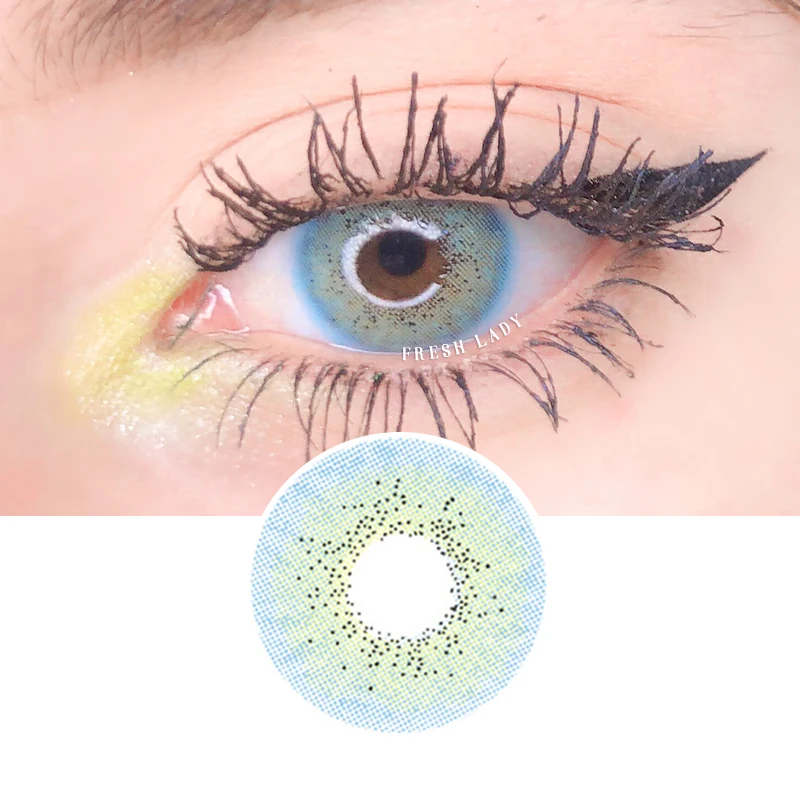

yearly contact lens Fresh lady hot selling Ocean collection perscription colored contact lenses