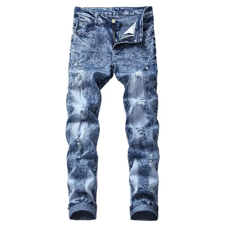 Men's Jeans Ripped Pants Hole Distressed Stretch Jeans for Men Pants Straight New Brand Slim Jeans Plus Size 40 42
Men's Jeans Ripped Pants Hole Distressed Stretch Jeans for Men Pants Straight New Brand Slim Jeans Plus Size 40 42