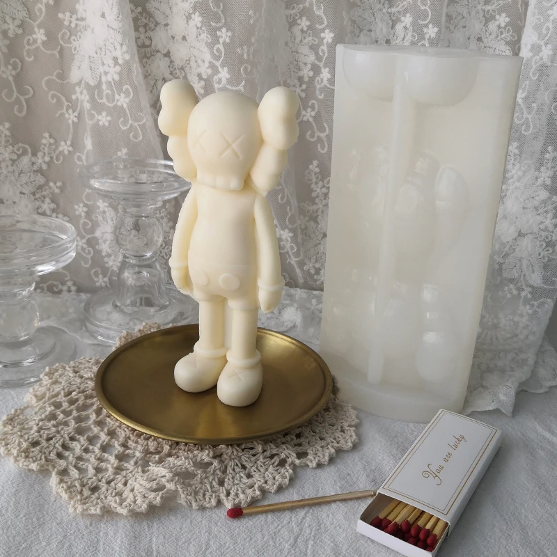 J1143 Home Decoration Large 3D Street Fashion Cartoon Candle Making Mould Kaws Bear Candle Silicone Mold, White
J1143 Home Decoration Large 3D Street Fashion Cartoon Candle Making Mould Kaws Bear Candle Silicone Mold, White