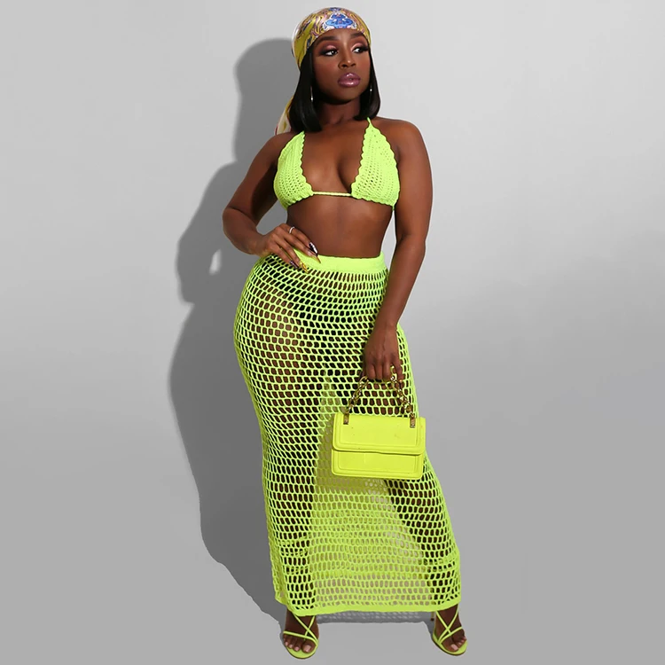 Hollow Out Halter Neck Solid Color 2 Piece Crop Top And Skirt Set Outfits 2020 For Women, Black,white,rose red,yellow,orange
Hollow Out Halter Neck Solid Color 2 Piece Crop Top And Skirt Set Outfits 2020 For Women, Black,white,rose red,yellow,orange
