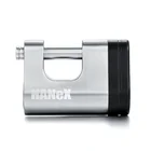 120dB Straight Shackle Padlock for Garage Warehouse Door Stainless Steel Alarm Padlock