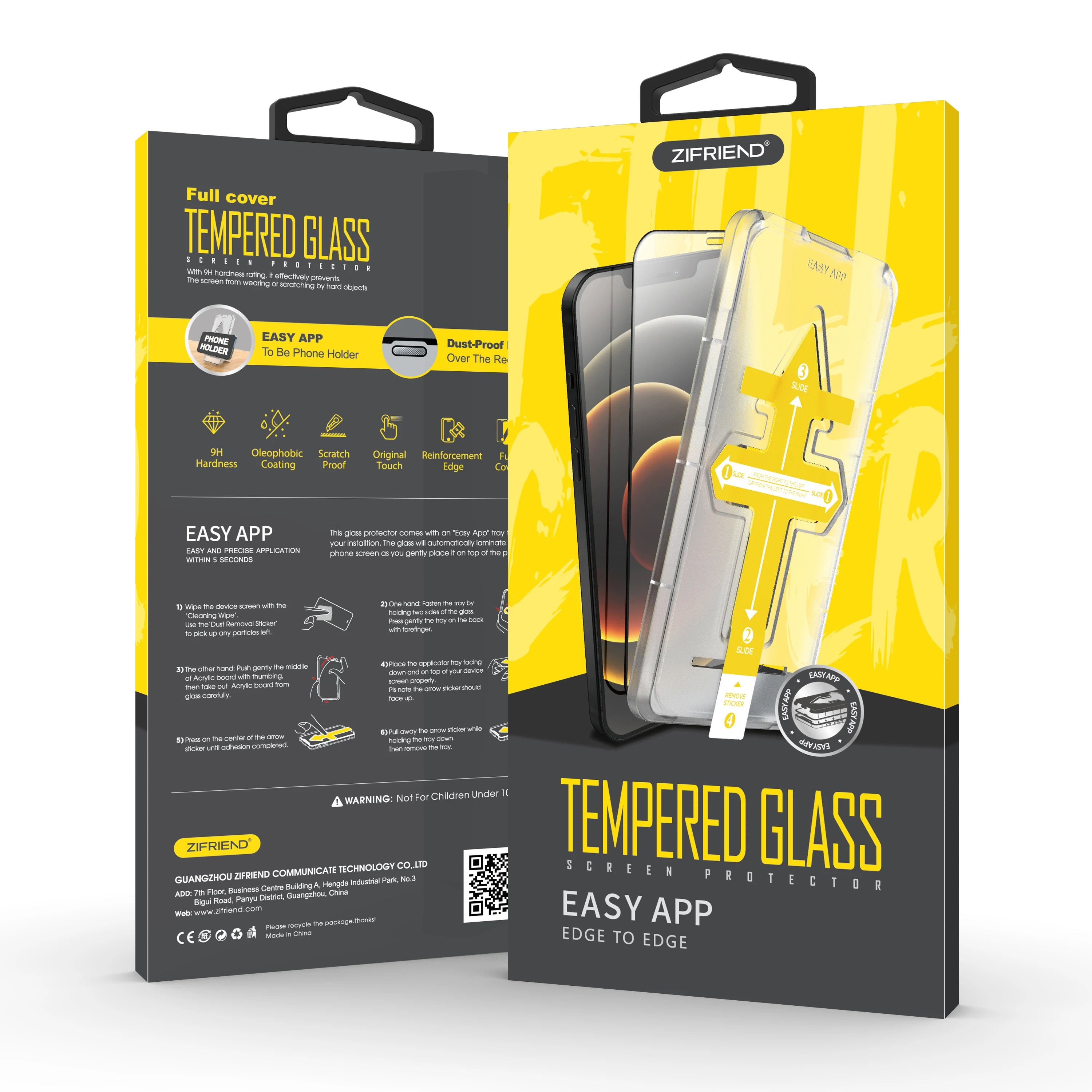 Hoco Iphone 12 Screen Protector Frame For Screen Protector With Installation Tray, Silk screen edge with dust screen
Hoco Iphone 12 Screen Protector Frame For Screen Protector With Installation Tray, Silk screen edge with dust screen