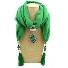 Voile Acrylic Peacock Pendant Female Scarf Shawl
