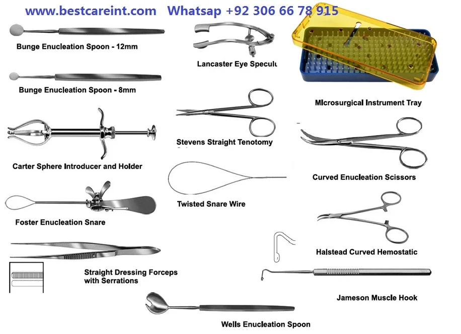 Enucleation Set Buy Eye Enucleation Set Ophthalmic Enucleation Set