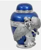 Angel Wings Blue Cremation Urn