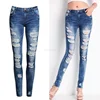 Destroy Wash Holes Denim Spiced Pants Slim Fit Jeans women Design Washed Long Stretch skinny Jeans