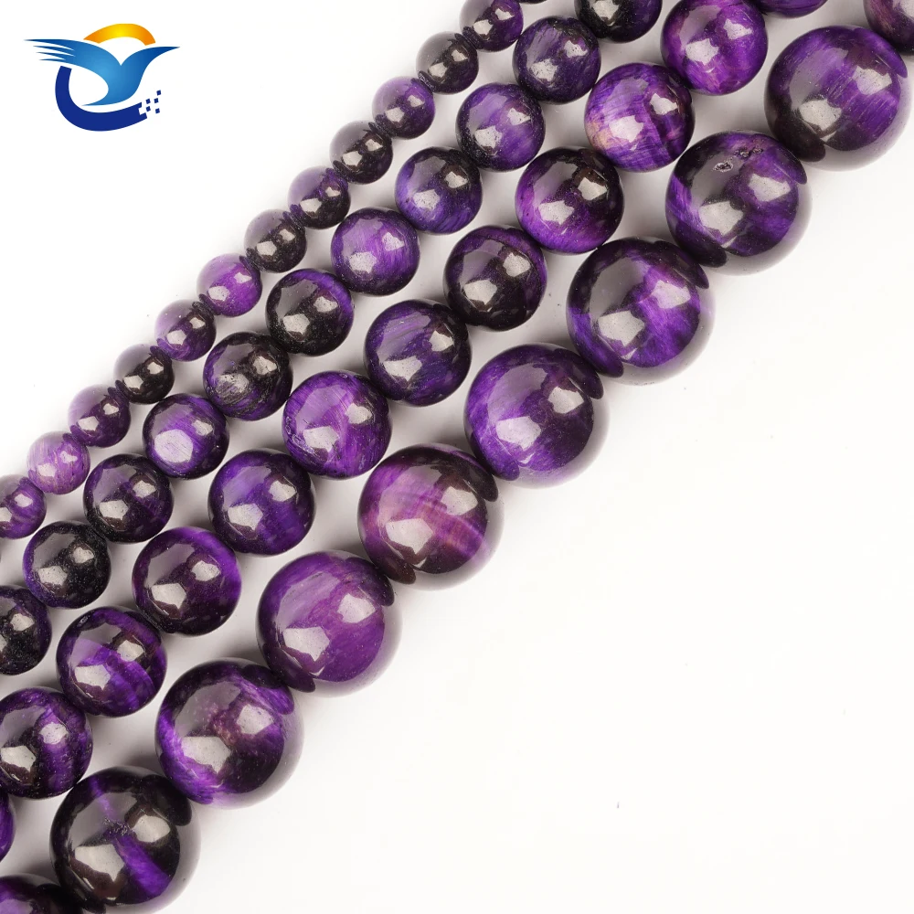 Natural Purple Tiger Eye Beads Round Loose Stone Beads Energy Gemstone Healing Power for Jewelry Making
Natural Purple Tiger Eye Beads Round Loose Stone Beads Energy Gemstone Healing Power for Jewelry Making