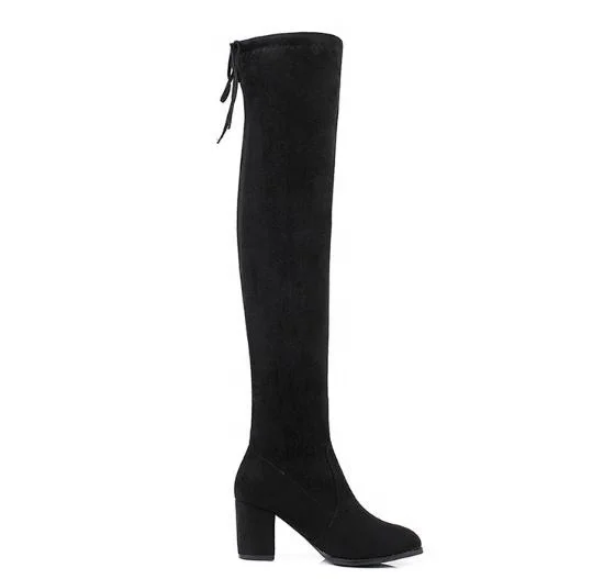 2020 fashion oem elastic ladies winter snow boots over knee sexy boots women shoes chunky high heels thigh high long boots
2020 fashion oem elastic ladies winter snow boots over knee sexy boots women shoes chunky high heels thigh high long boots