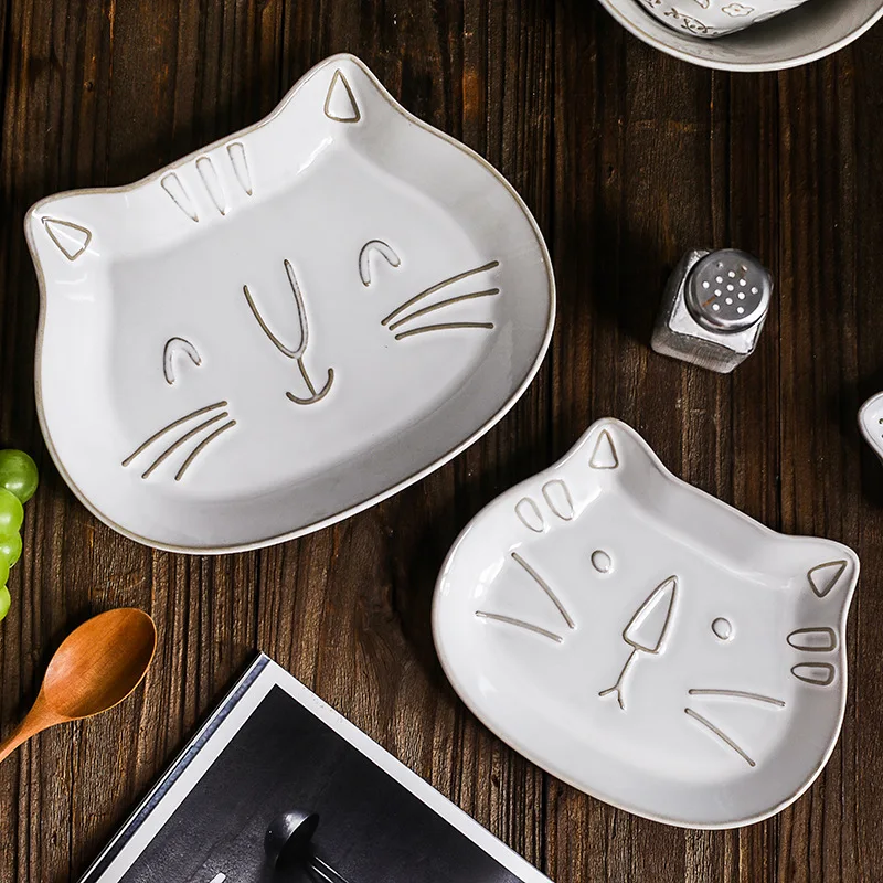 Decorative Fish Design Cat Shaped Porcelain Ceramic Dinner Dishes Bowl Plates Tableware Dinnerware sets
Decorative Fish Design Cat Shaped Porcelain Ceramic Dinner Dishes Bowl Plates Tableware Dinnerware sets