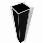 PVC magnetic sealing Strip Magnetic strip surface white or black, fix aluminum profiles