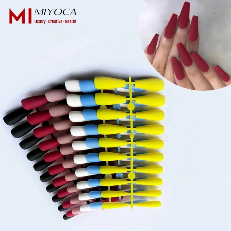 MIYOCA Latest Fake Nails Solid Color Matte Frosted Super Long Coffin Nail Faux Ongles Mi Long Colores Artificial Fingernails
MIYOCA Latest Fake Nails Solid Color Matte Frosted Super Long Coffin Nail Faux Ongles Mi Long Colores Artificial Fingernails