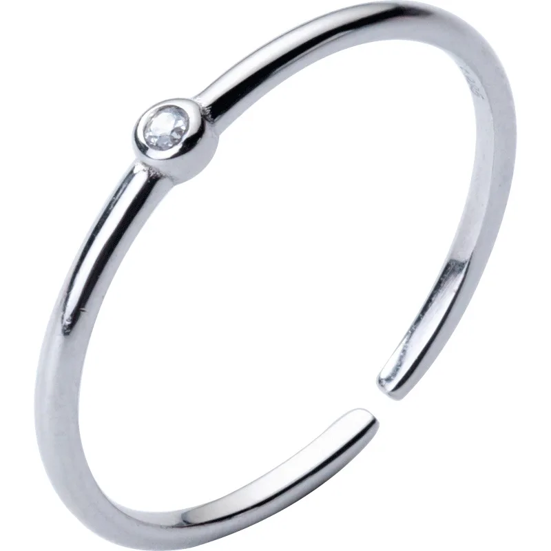 R1685 Christian Gifts Silver Jewelry 925 Silver Ring With Single Drill And Single Ring
R1685 Christian Gifts Silver Jewelry 925 Silver Ring With Single Drill And Single Ring