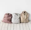 Big linen storage bag Various colors available Handmade stone washed linen laundry bag