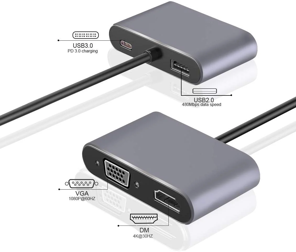 c-type USB Hub PD Female SMD Customized Docking Station Connector De Charger Docking Station To VGA, Gray ,silver
c-type USB Hub PD Female SMD Customized Docking Station Connector De Charger Docking Station To VGA, Gray ,silver
