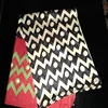 RAYON ZIGZAG PRINTED STOLE/RED BLACK ZIGZAG PRINT/WOMEN NECK SCARF/STOLES