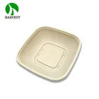 Supermarrket 48 oz Large Microwave Sugarcane Bagasse Paper Bowl Box