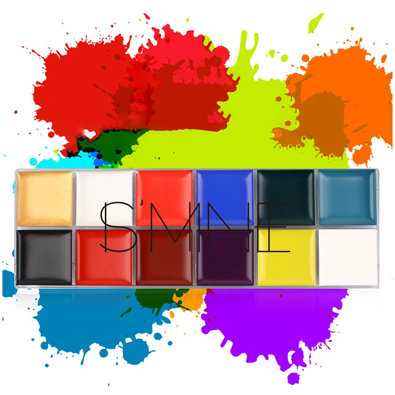 Fancy Dress Tattoo Oil Painting Art Beauty 12 Flash Colors Face Body Paint Cream for Halloween Party
Fancy Dress Tattoo Oil Painting Art Beauty 12 Flash Colors Face Body Paint Cream for Halloween Party