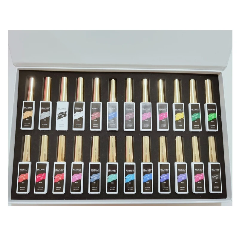 Wholesale OEM High Quality Gel Painting 24 colors Nail Art Gel Liner set For Easy Nail Design
Wholesale OEM High Quality Gel Painting 24 colors Nail Art Gel Liner set For Easy Nail Design