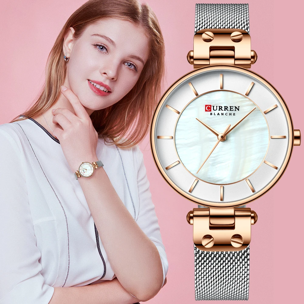 CURREN 9056 simple quartz watch women dress steel mesh watches ladies bracelet watch reloj curren
CURREN 9056 simple quartz watch women dress steel mesh watches ladies bracelet watch reloj curren