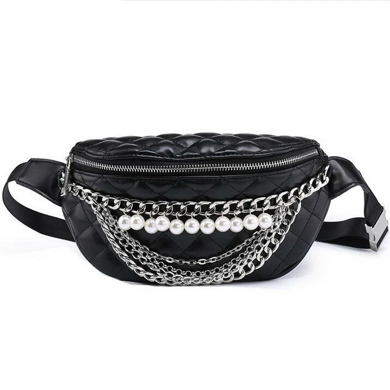 2019 New Fashion Leather Bags Pearl Chains Waist Packs Thread Design Waist Bags Luxury Women Bags, Black,oem
2019 New Fashion Leather Bags Pearl Chains Waist Packs Thread Design Waist Bags Luxury Women Bags, Black,oem