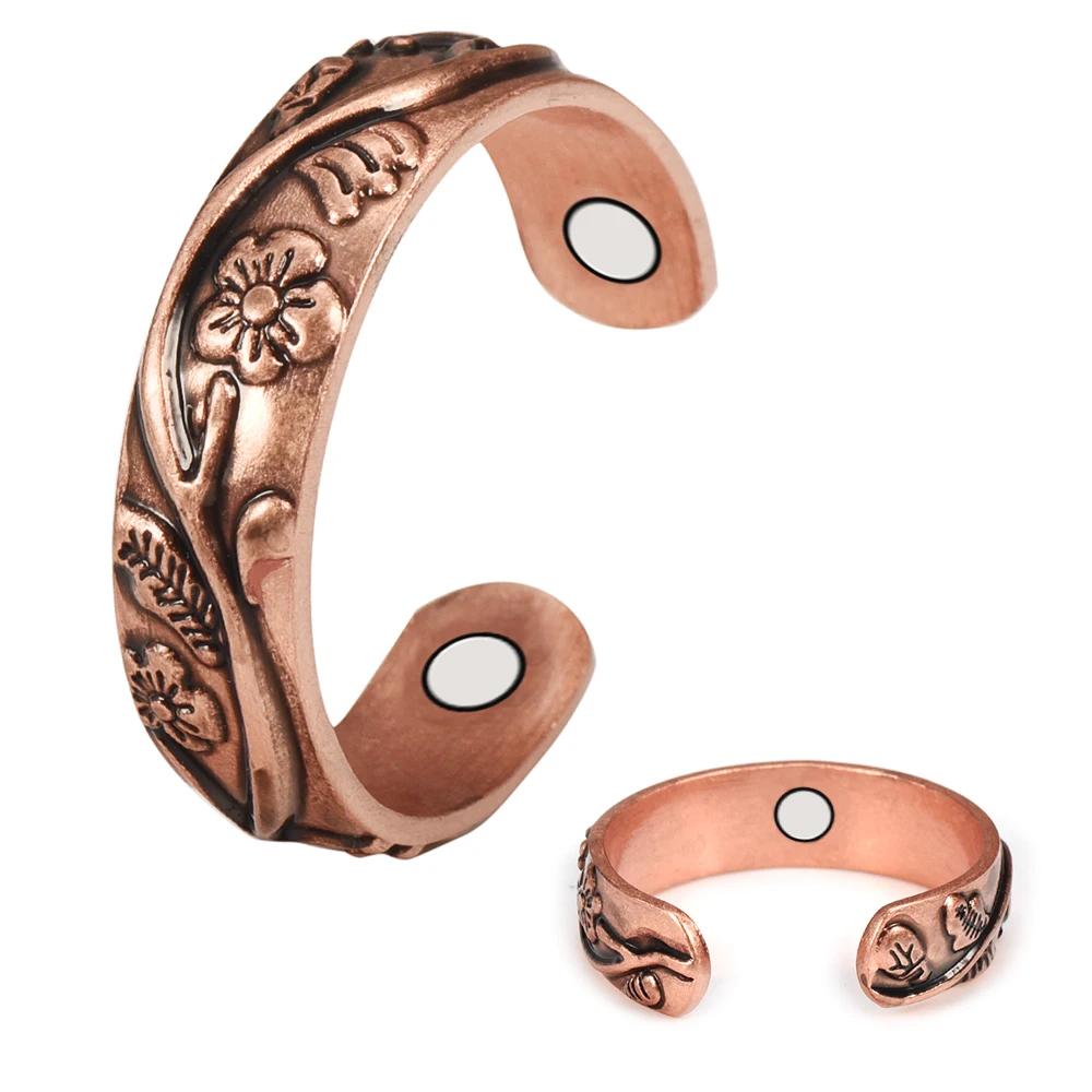 Energinox Antique Pure Solid Wholesale Adjustable Copper Magnetic Rings Jewelry for Woman
Energinox Antique Pure Solid Wholesale Adjustable Copper Magnetic Rings Jewelry for Woman