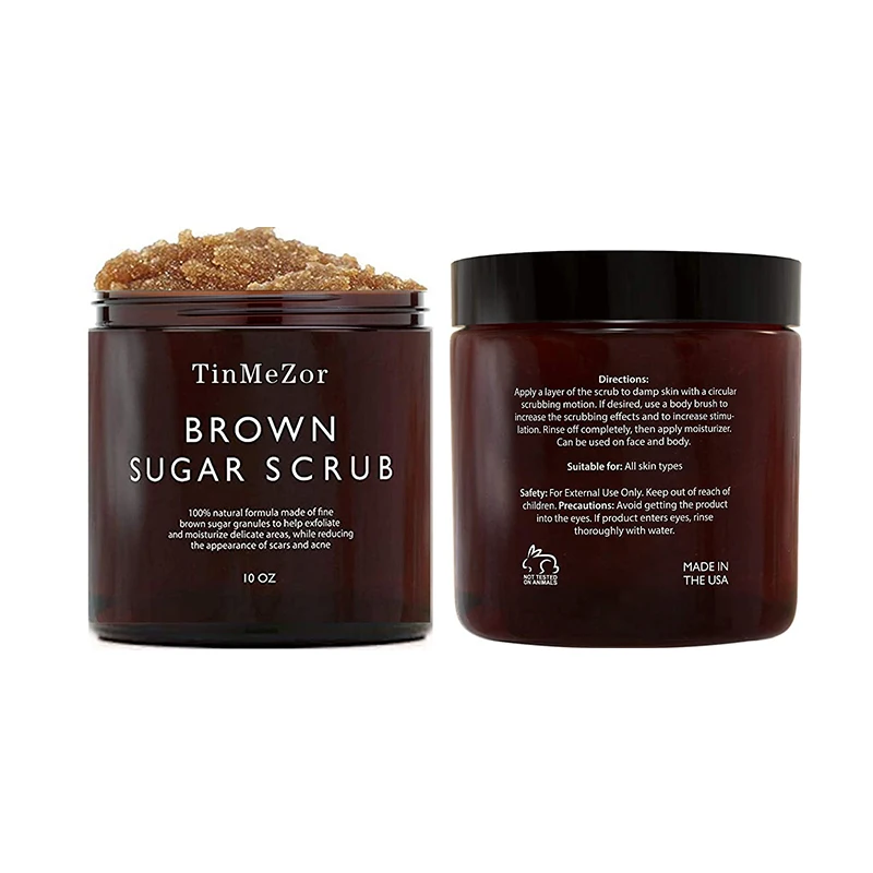 Skin Care 10 Oun All Natural Plant Brown Sugar Whitening 250ml Body Scrub Amber And Gold Lid Plastic jar For Bath And Body Care
Skin Care 10 Oun All Natural Plant Brown Sugar Whitening 250ml Body Scrub Amber And Gold Lid Plastic jar For Bath And Body Care